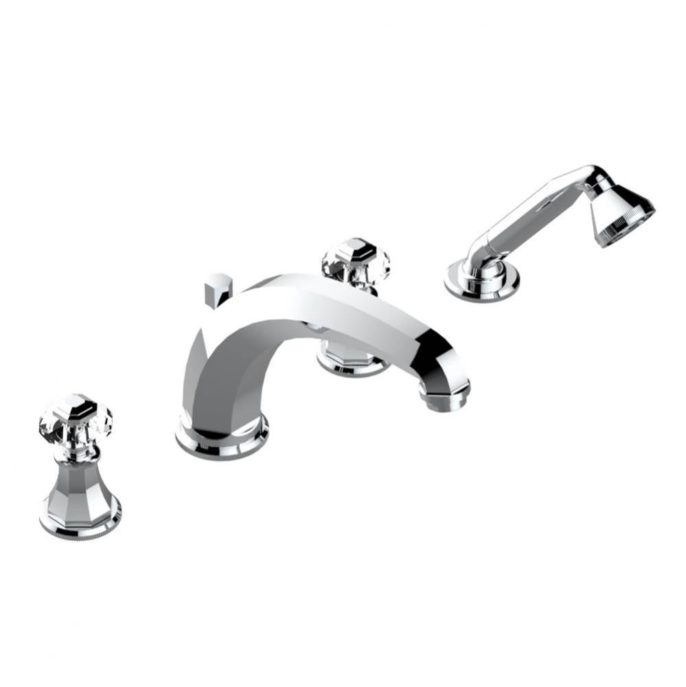 A59-112BSGBHUS - Deck Mounted Tub Set With High Divertor Spout And Handshower 3/4'' Valv