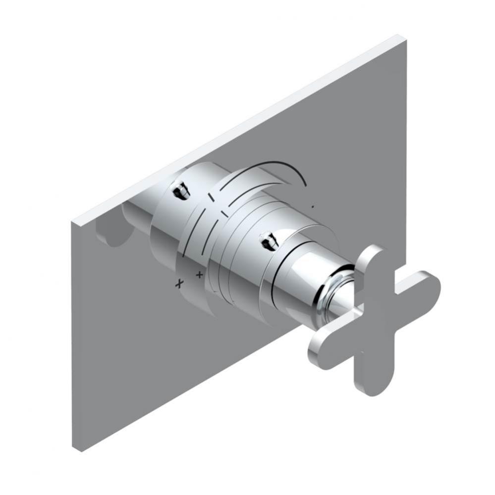 Trim for THG thermostatic valve, rough part supplied with fixing box ref.5 200AE/US