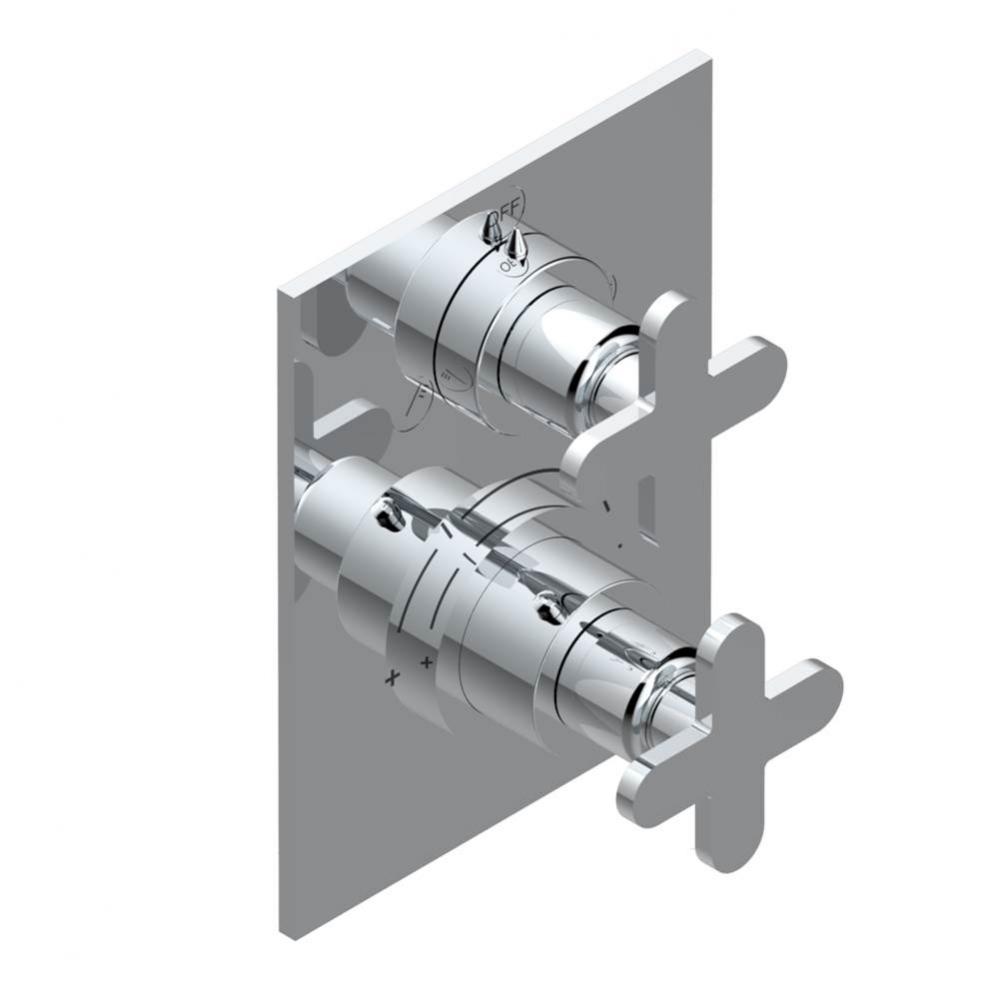 Trim for thg thermostat with 2-way diverter, rough part supplied with fixing box ref. 5 500AE/US