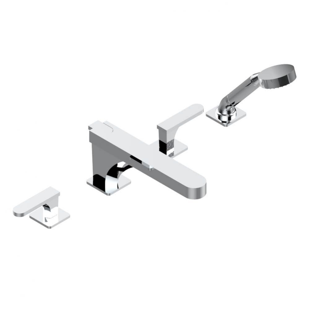 A6B-112BSGUS - Deck Mounted Tub Filler With Diverter Goliath Spout And Handshower 3/4''