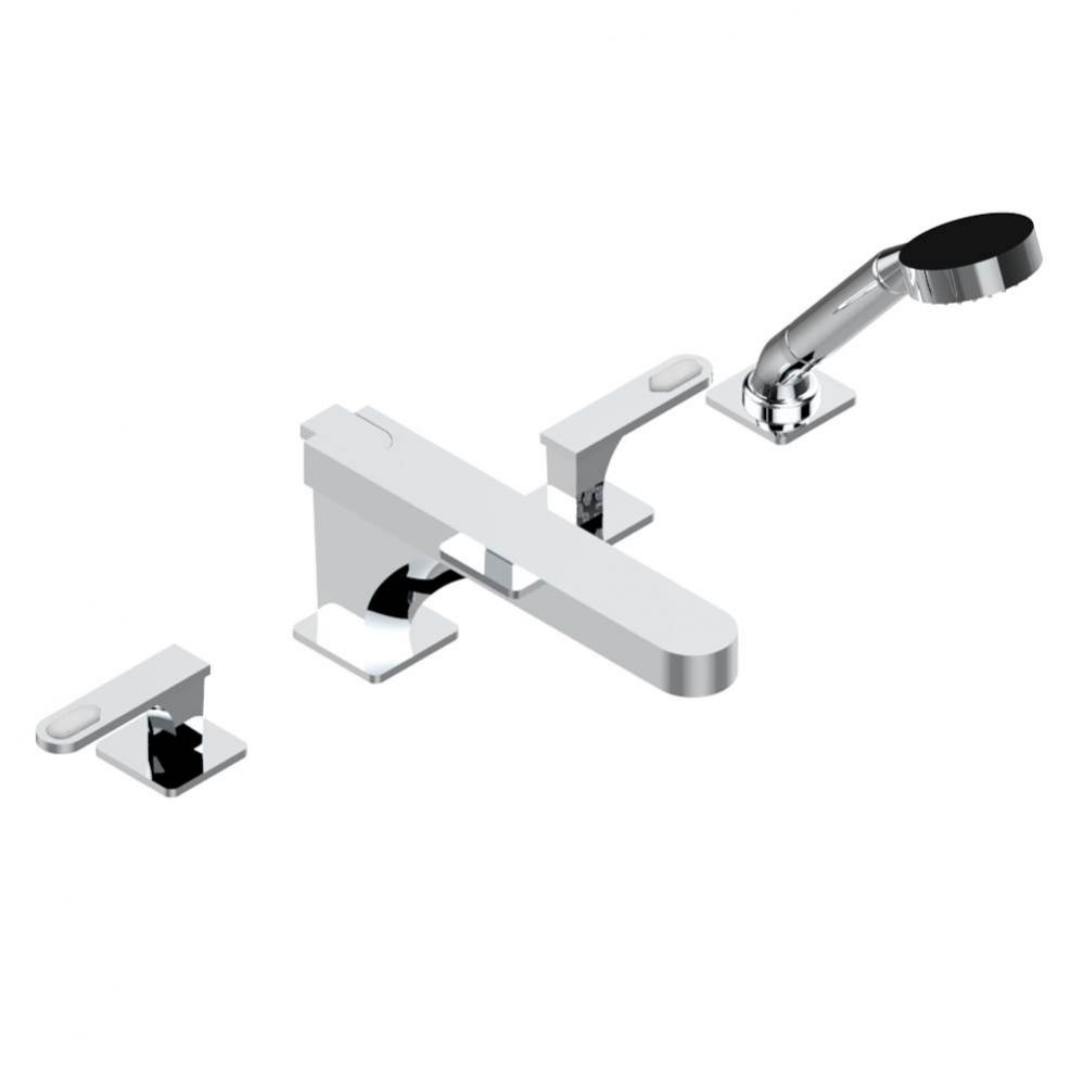 A6H-112BSGUS - Deck Mounted Tub Filler With Diverter Goliath Spout And Handshower 3/4''