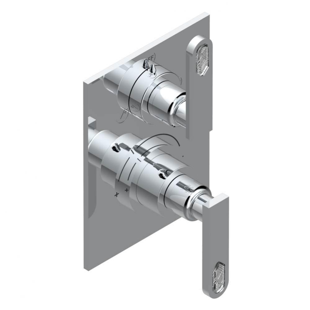 Trim for thg thermostat with 2-way diverter, rough part supplied with fixing box ref. 5 500AE/US