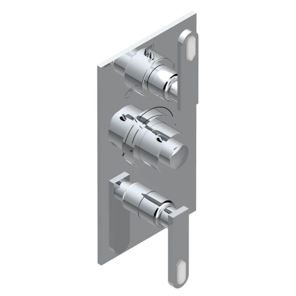 Trim for thg thermostat with 2-way diverter and on/off control, rough part supplied with fixing bo