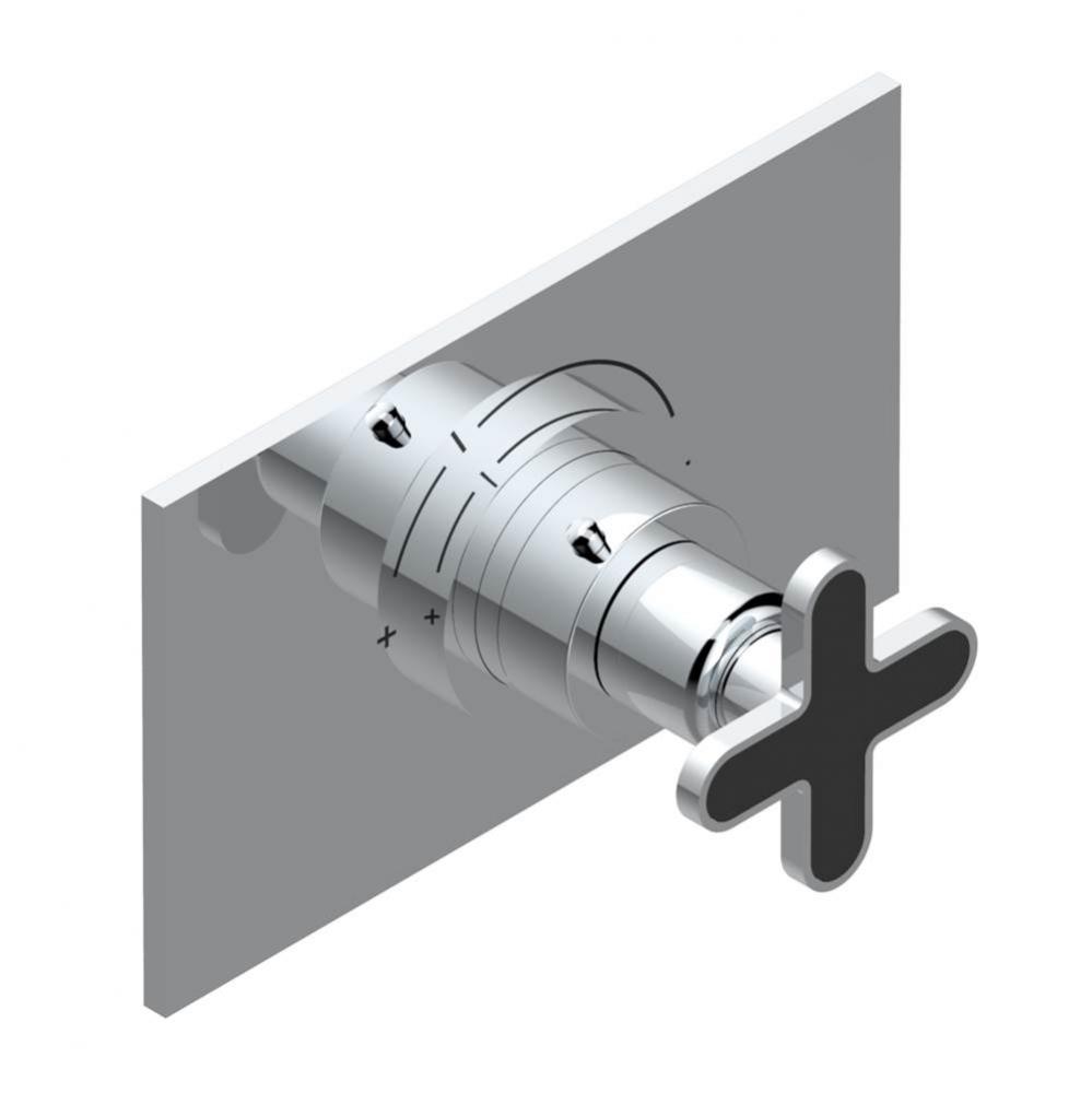 Trim for THG thermostatic valve, rough part supplied with fixing box ref.5 200AE/US