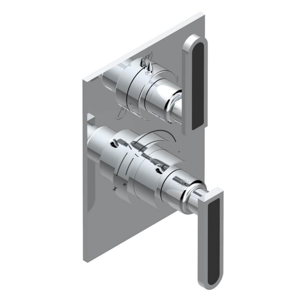 Trim for thg thermostat with 2-way diverter, rough part supplied with fixing box ref. 5 500AE/US