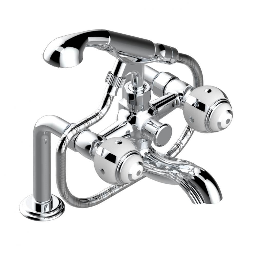 A7B-13G/US - Exposed Tub Filler With Cradle Handshower Deck Mounted