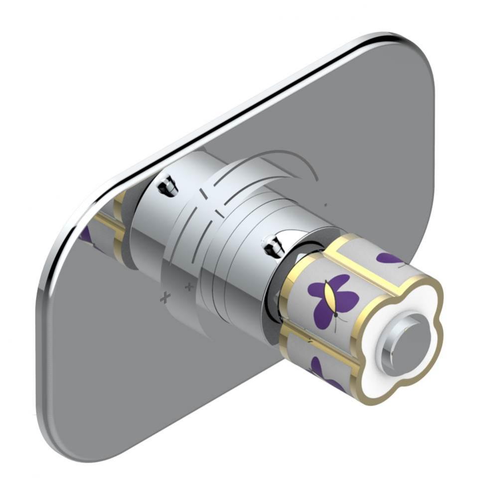 Trim for THG thermostatic valve, rough part supplied with fixing box ref.5 200AE/US