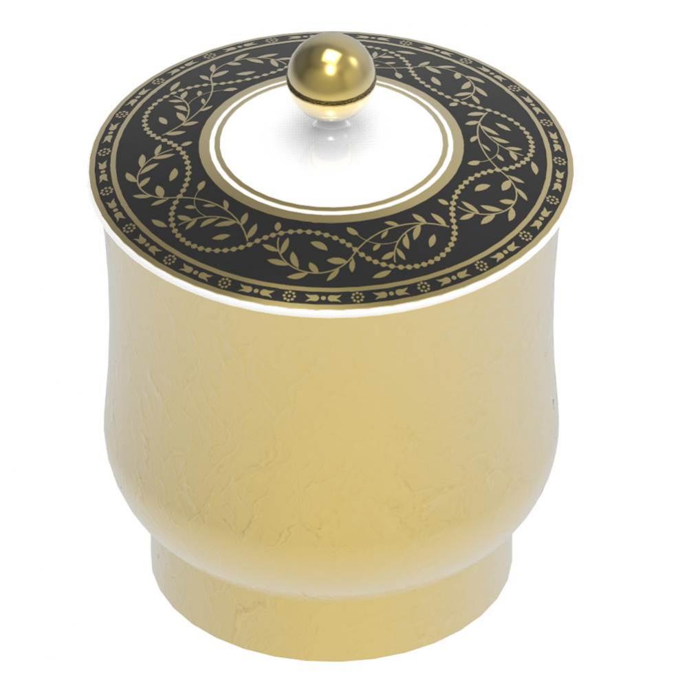 A7F-4619 - Porcelain Jar With Lid Small Size