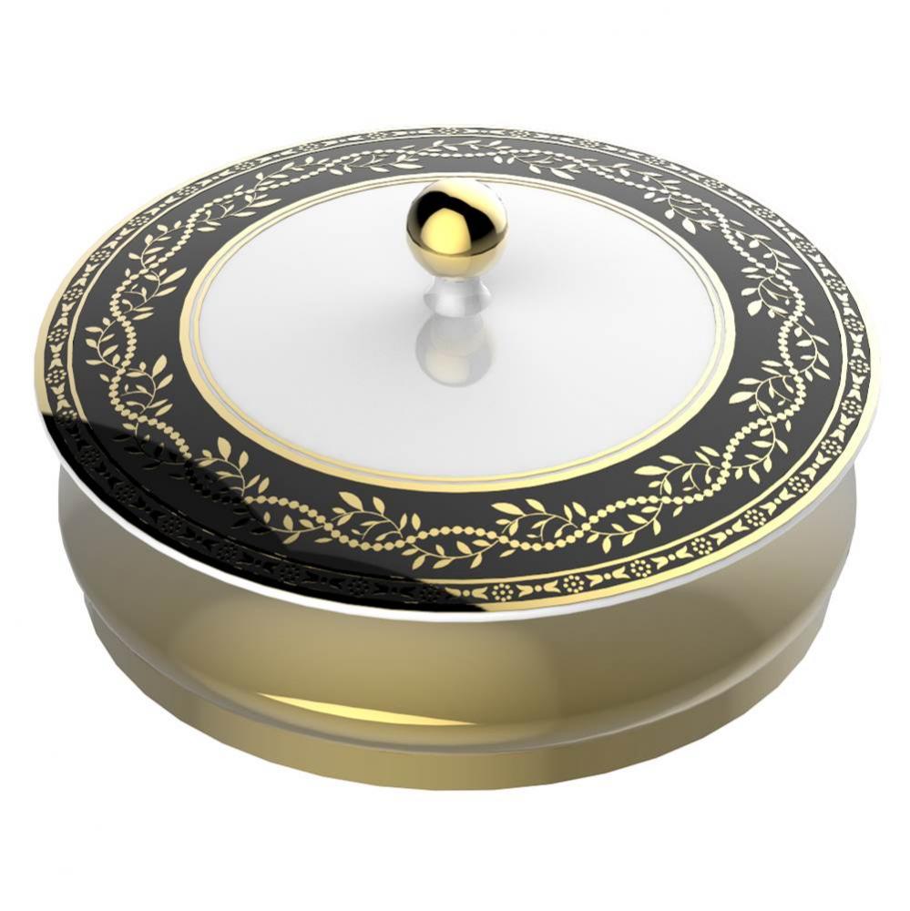 A7F-4623 - Porcelain Jar With Lid Large Size