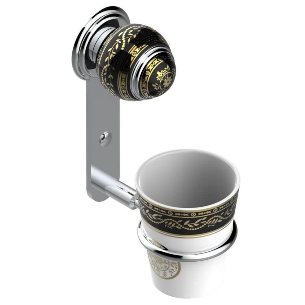 A7F-536B - Wall Mounted Holder And Porcelain Tumbler
