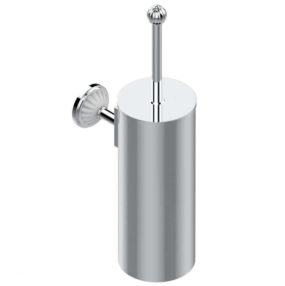 A8R-4720C - Metal Toilet Brush Holder With Brush With Cover Wall Mounted