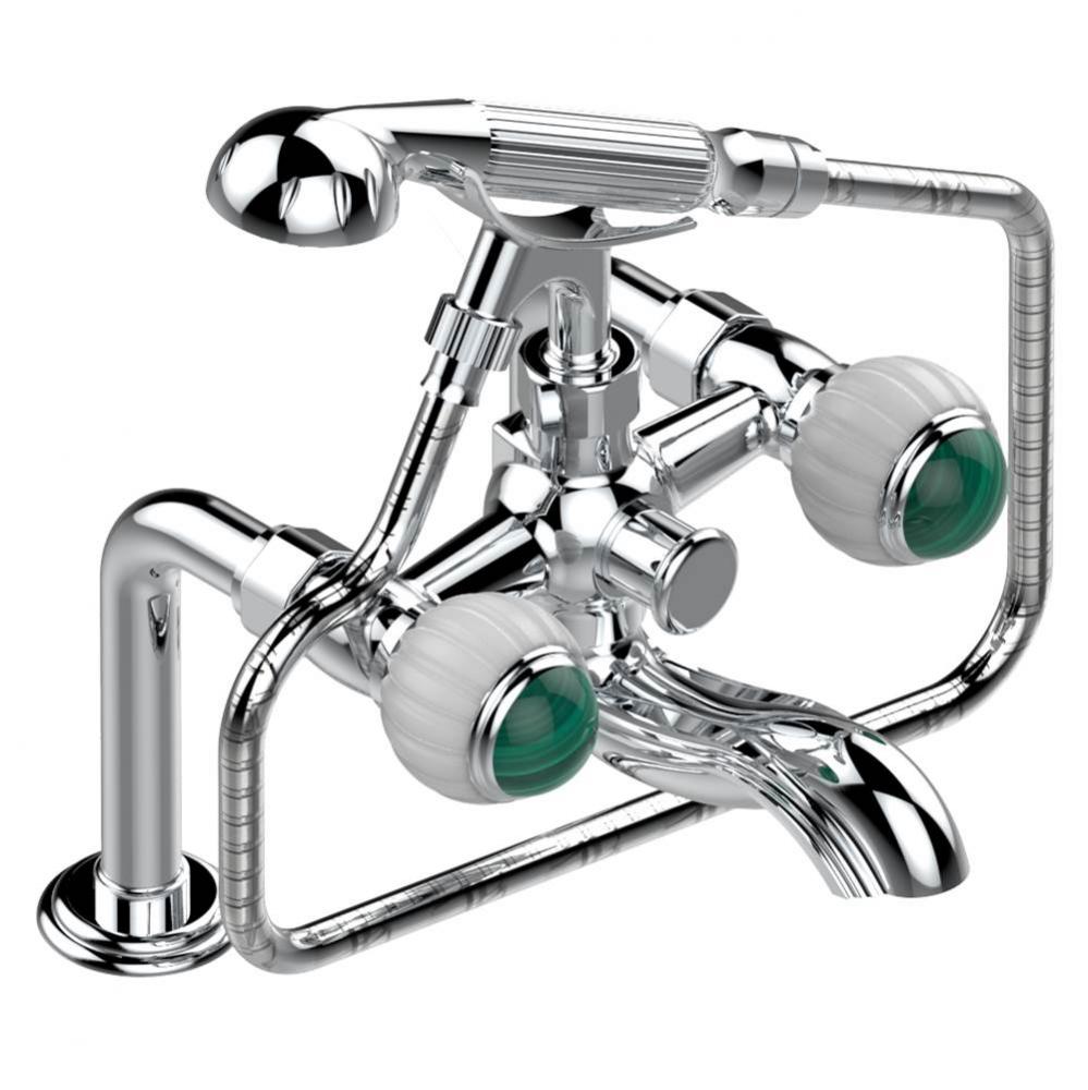 A8M-13G/US - Exposed Tub Filler With Cradle Handshower Deck Mounted