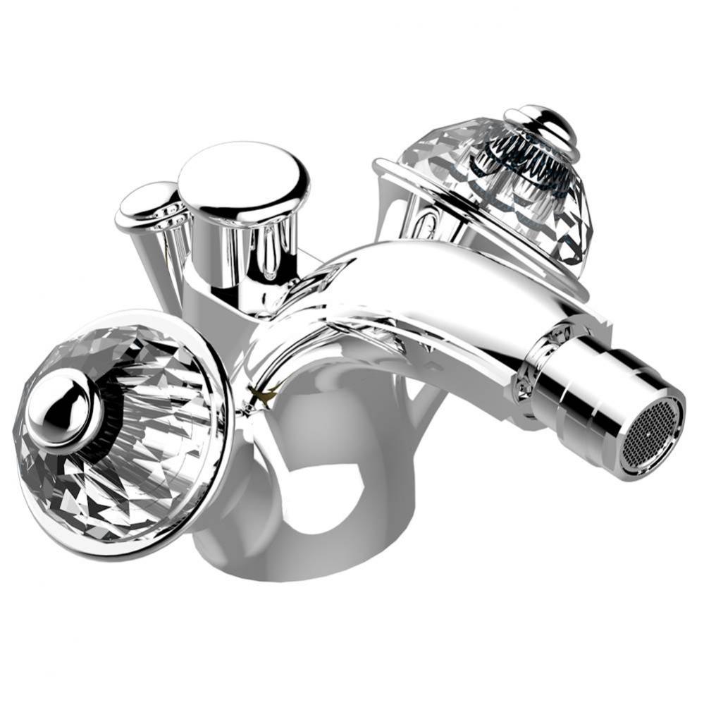E53-3205/2US - Single Hole Bidet Faucet Integral Diverter For Vertical Spray With Drain