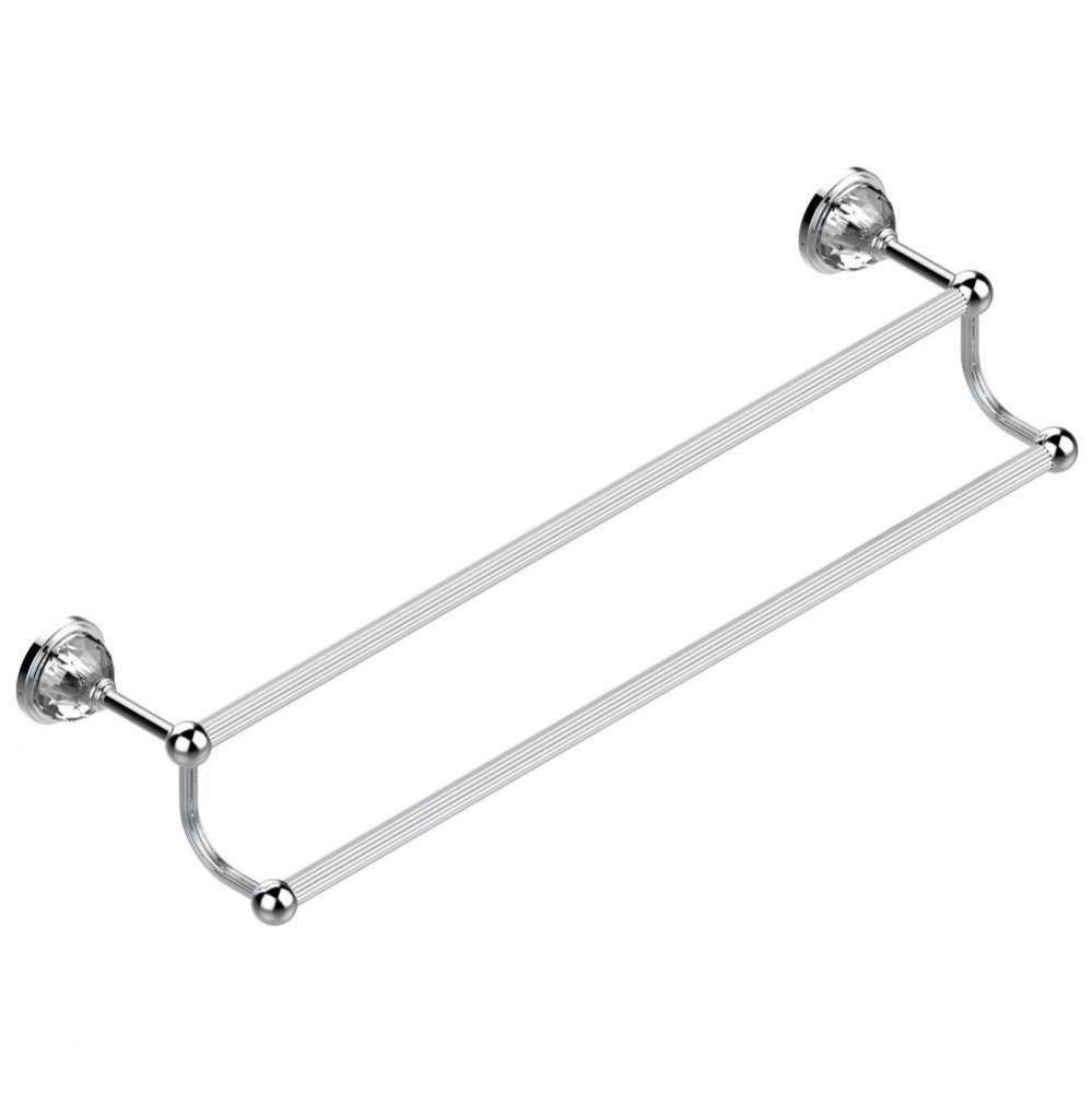 Double towel bar, 24'' long