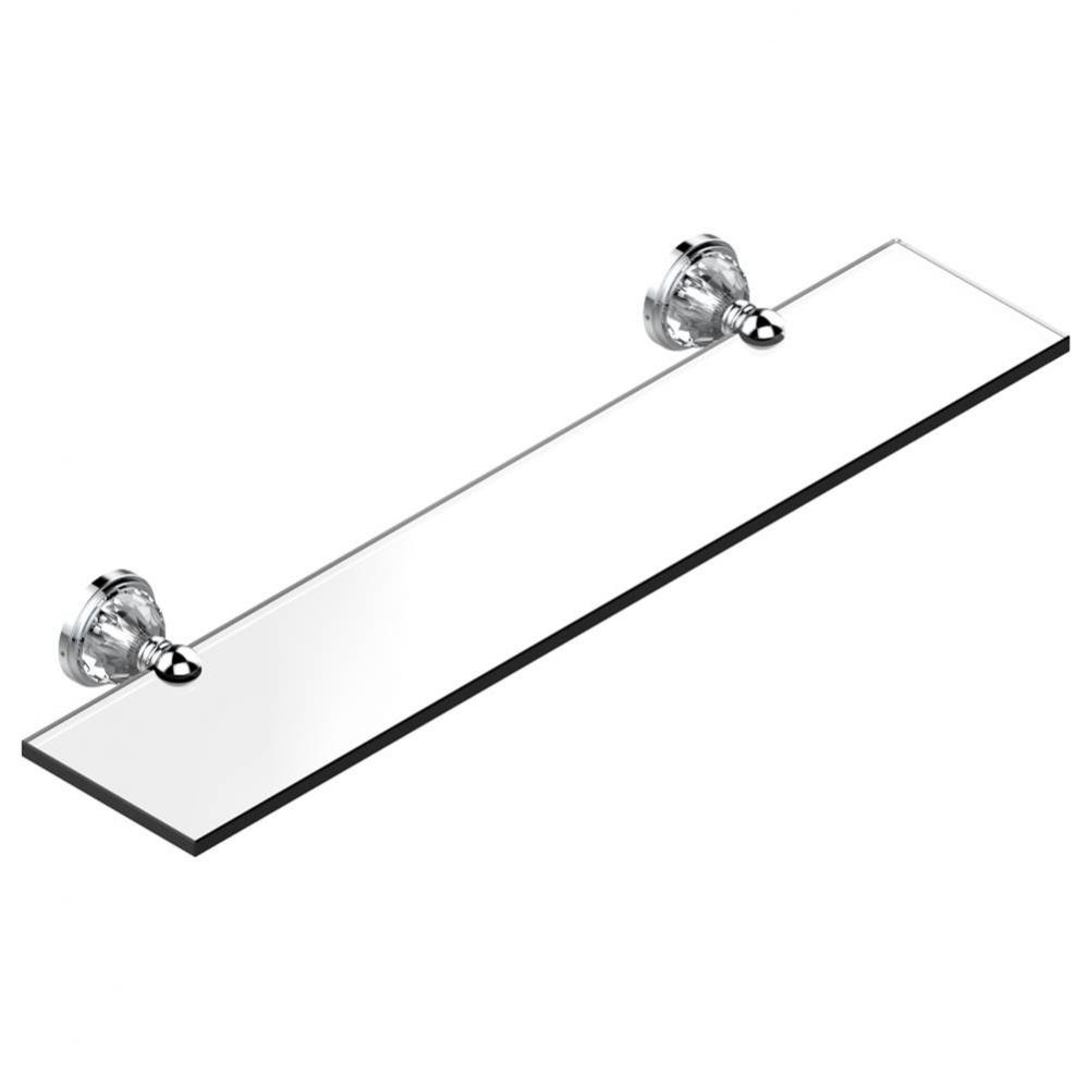 Glass shelf with brackets