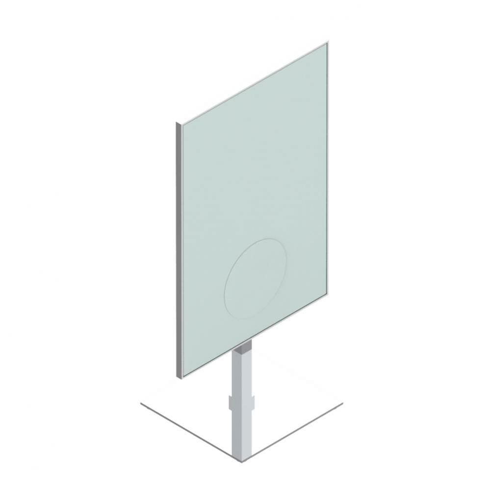 STAND MIRROR 8'' x 11 13/16'' TOTAL HEIGHT 15 9/16'' TILTING TO 45&#