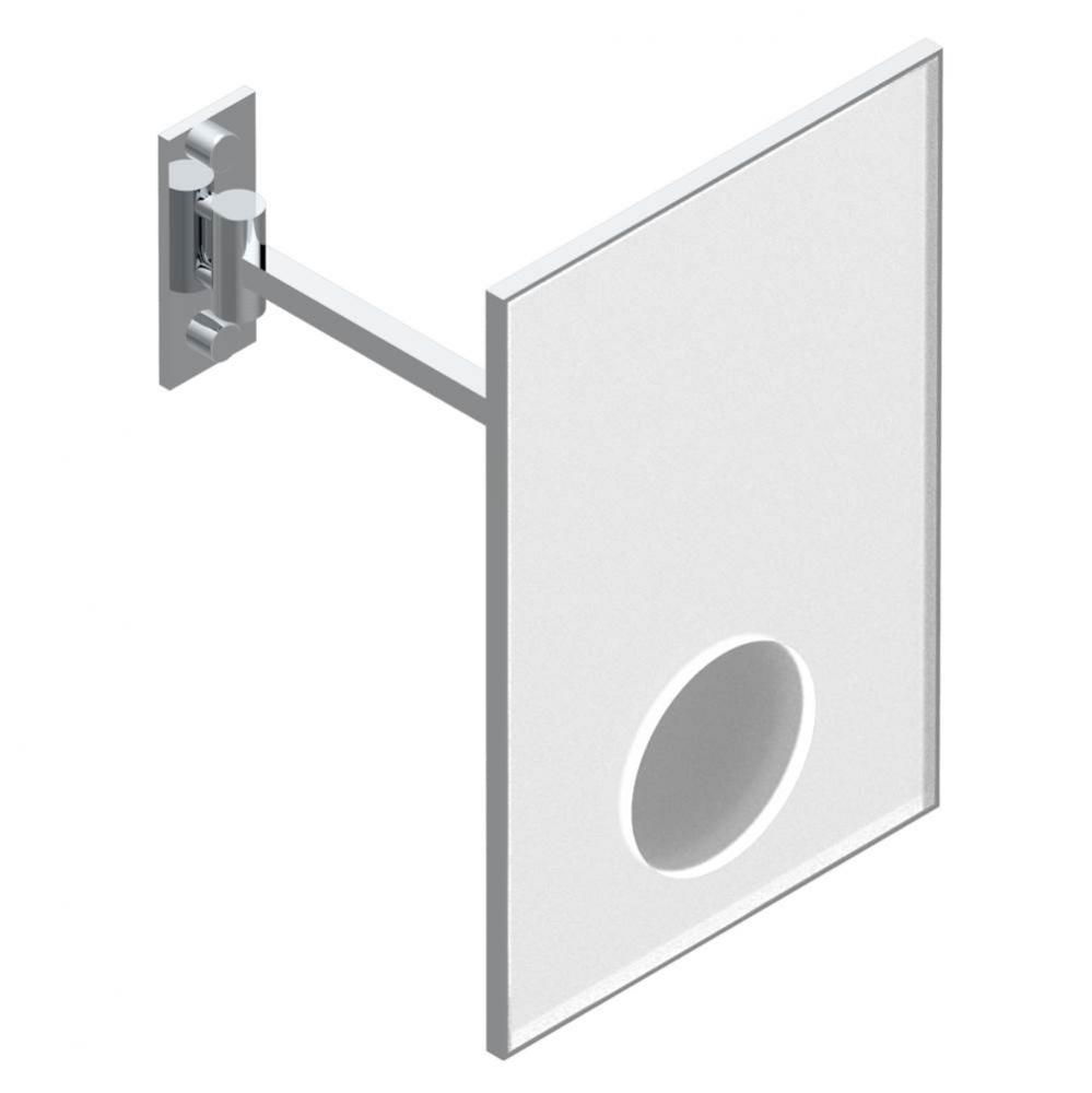 WALL MIRROR 200x300 TILTING TO 45° WITH SINGLE ARM - MAGNIFICATION : X 3