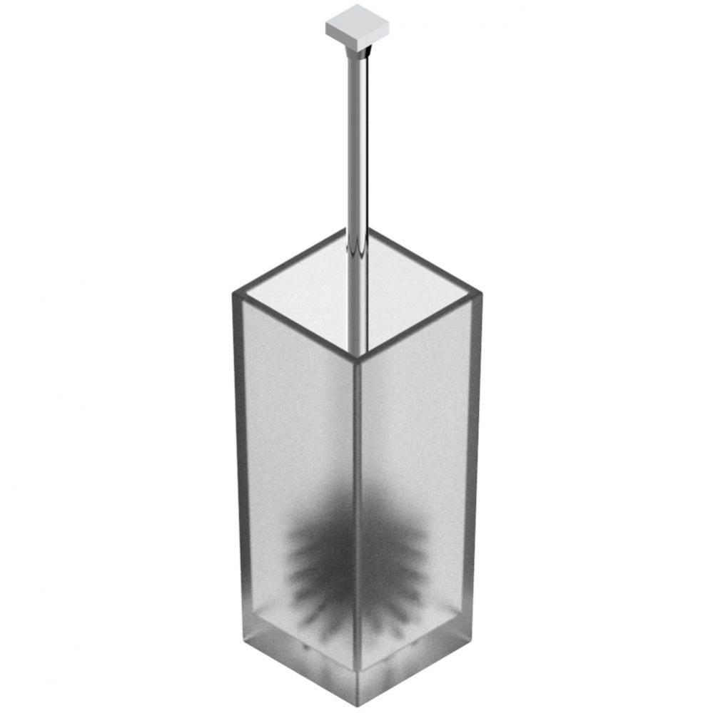 G1U-4702 - Free Standing Toilet Brush W/ Glass Holder