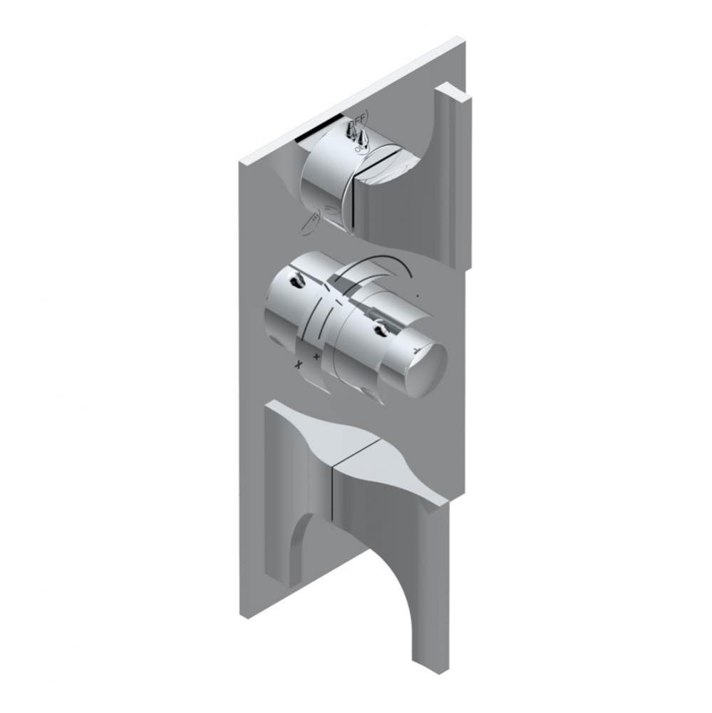 Trim for thg thermostat with 2-way diverter and on/off control, rough part supplied with fixing bo