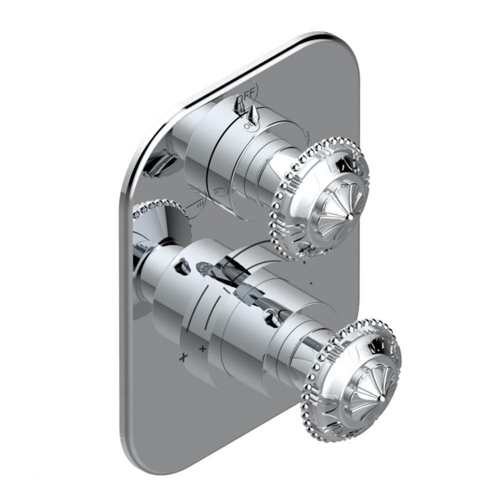 Trim for thg thermostat with 2-way diverter, rough part supplied with fixing box ref. 5 500AE/US