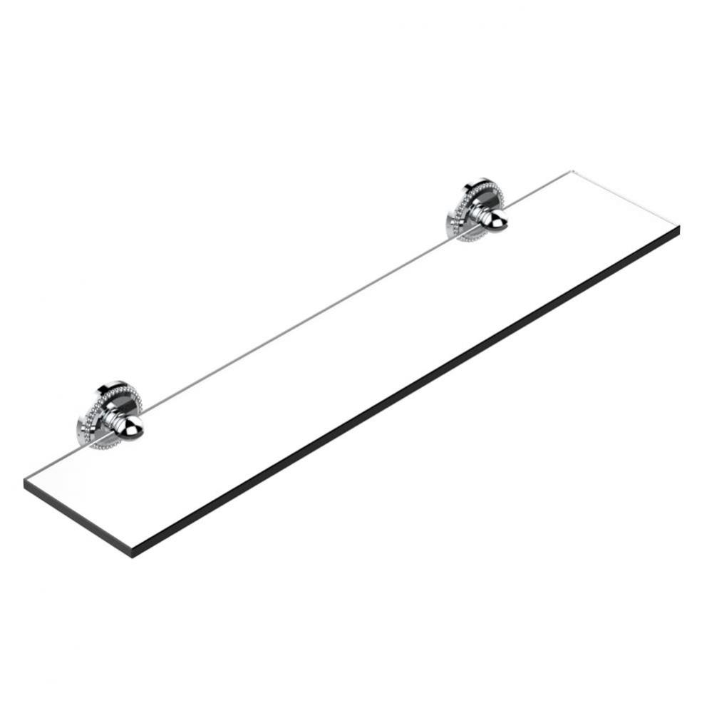 Glass shelf with brackets