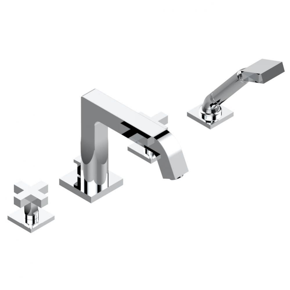 G1T-112BGUS - Roman Tub Set With Divertor Spout And Handshower 3/4''