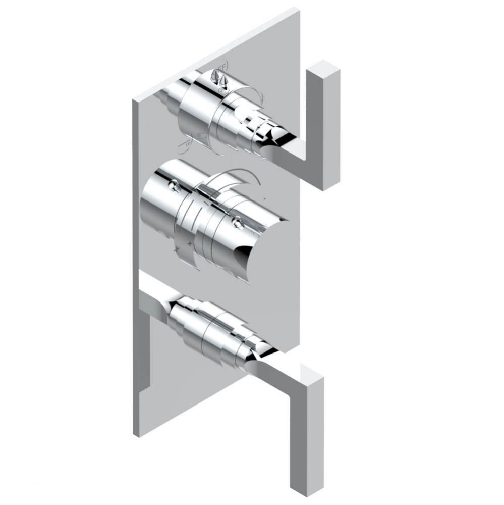 Trim for thg thermostat with 2-way diverter and on/off control, rough part supplied with fixing bo