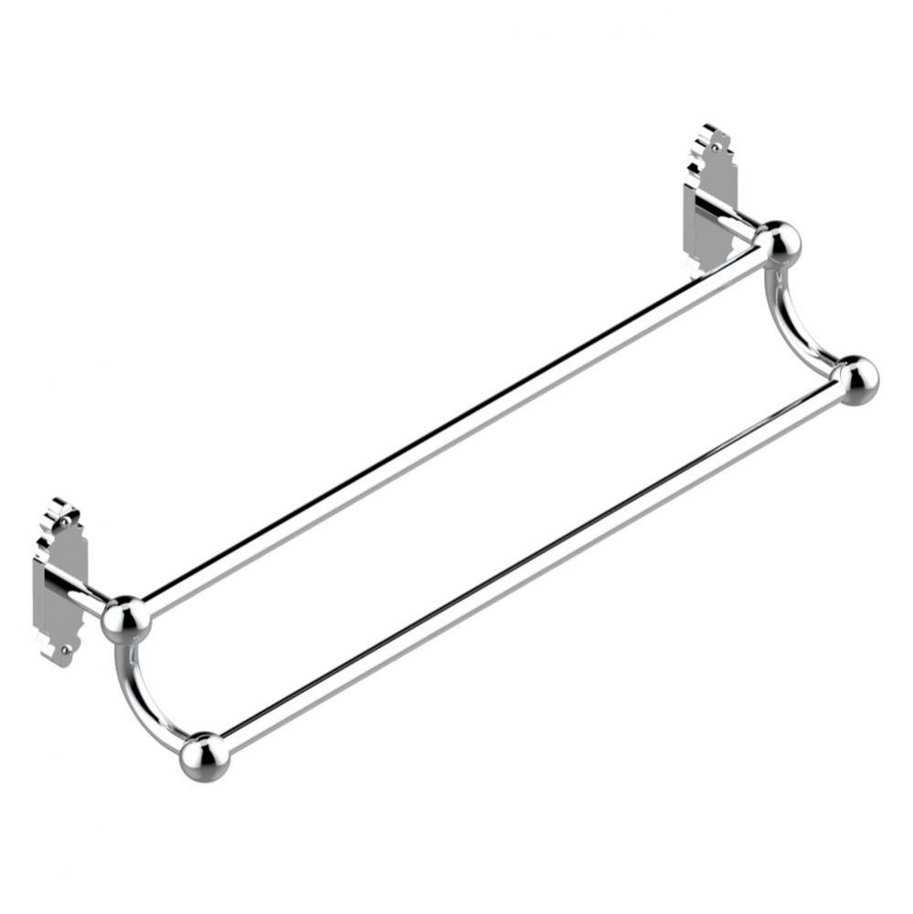 Double towel bar, 24'' long