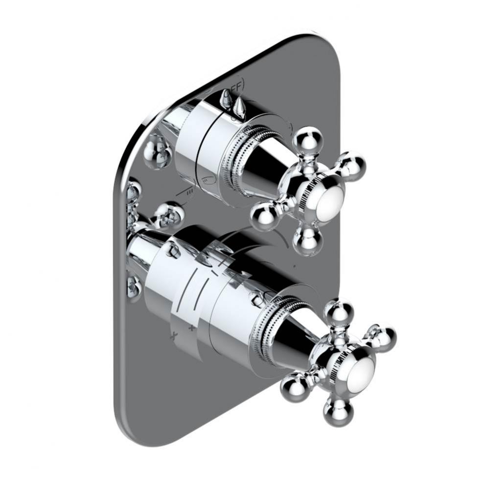 Trim for thg thermostat with 2-way diverter, rough part supplied with fixing box ref. 5 500AE/US