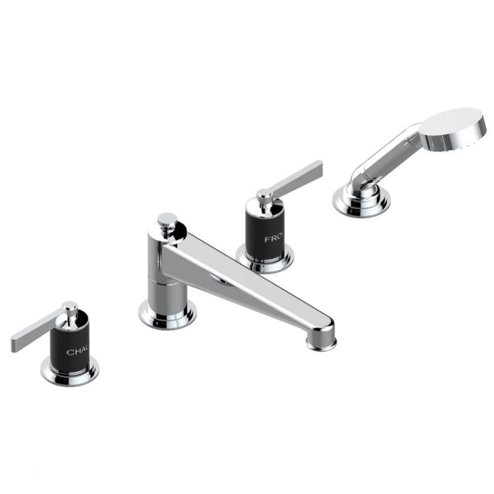 G2M-112BSGUS - Deck Mounted Tub Filler With Diverter Goliath Spout And Handshower 3/4''
