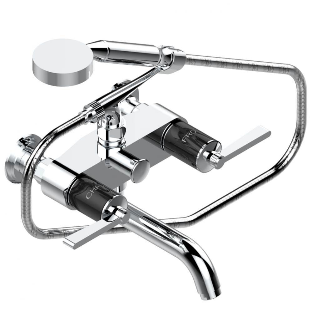 G2M-13B/US - Exposed Tub Filler With Cradle Handshower Wall Mounted