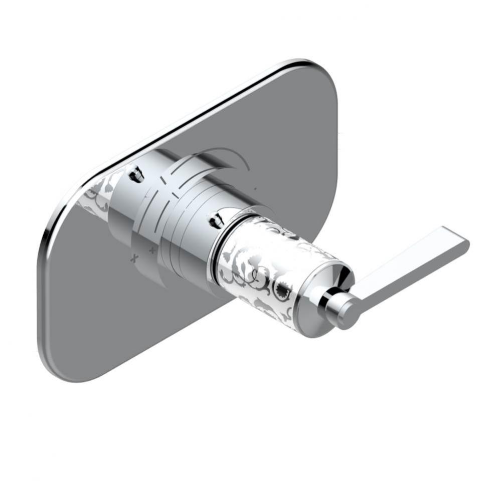 Trim for THG thermostatic valve, rough part supplied with fixing box ref.5 200AE/US