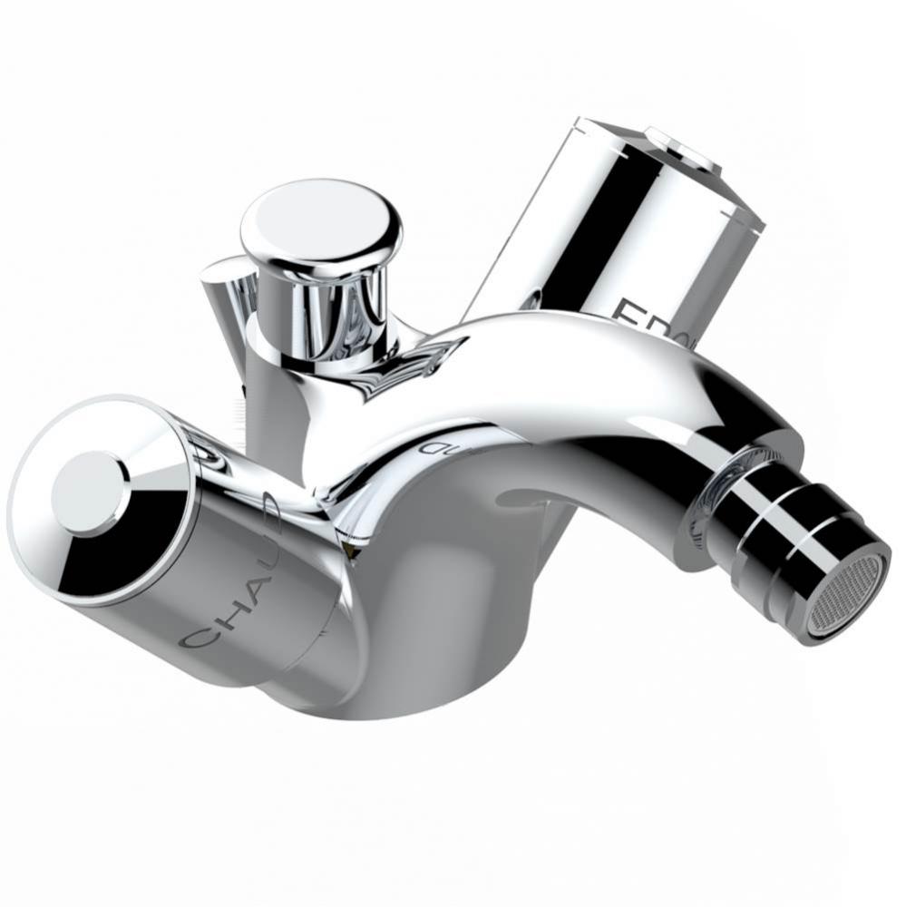 G2T-3205/2US - Single Hole Bidet Faucet Integral Diverter For Vertical Spray With Drain