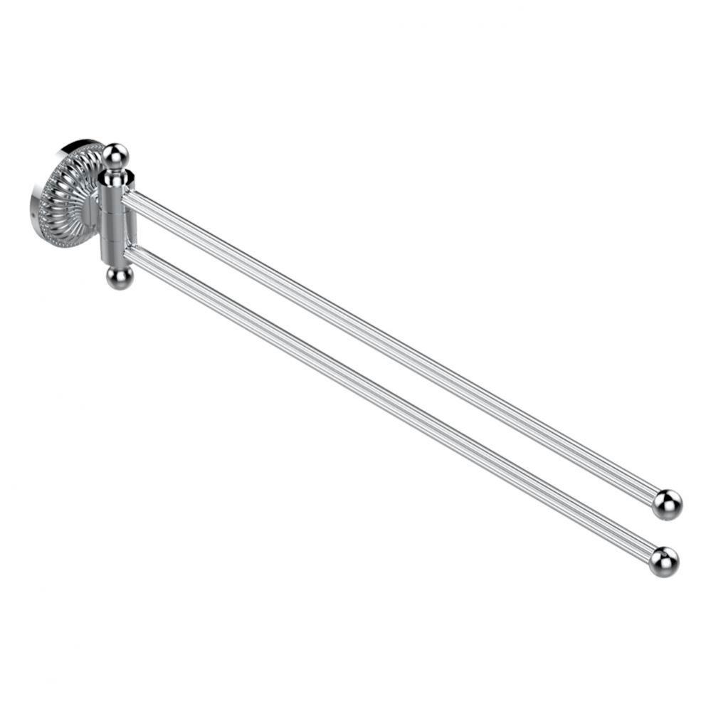 TOWEL BAR 15 3/4'' LONG, DOUBLE SWIVEL