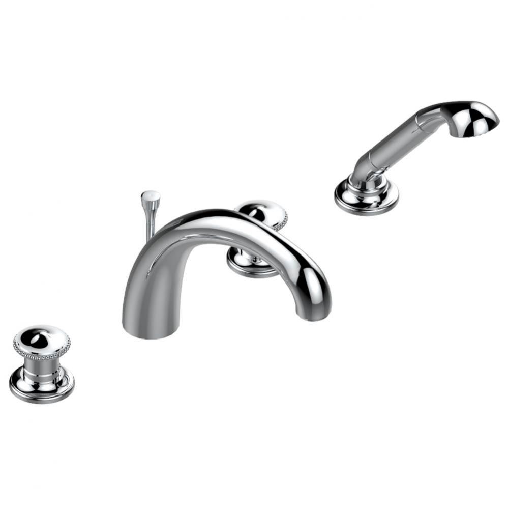 G47-112BSGUS - Deck Mounted Tub Filler With Diverter Goliath Spout And Handshower 3/4''