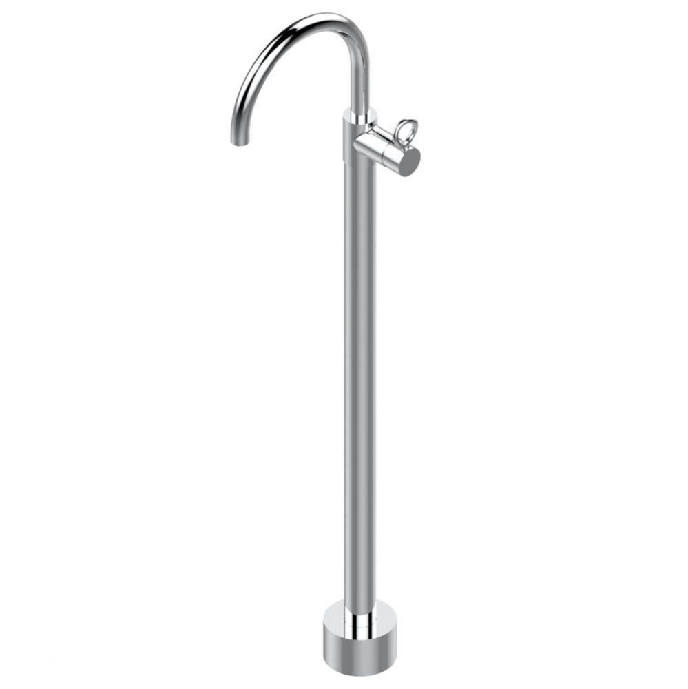 Floor mounted lavatory faucet