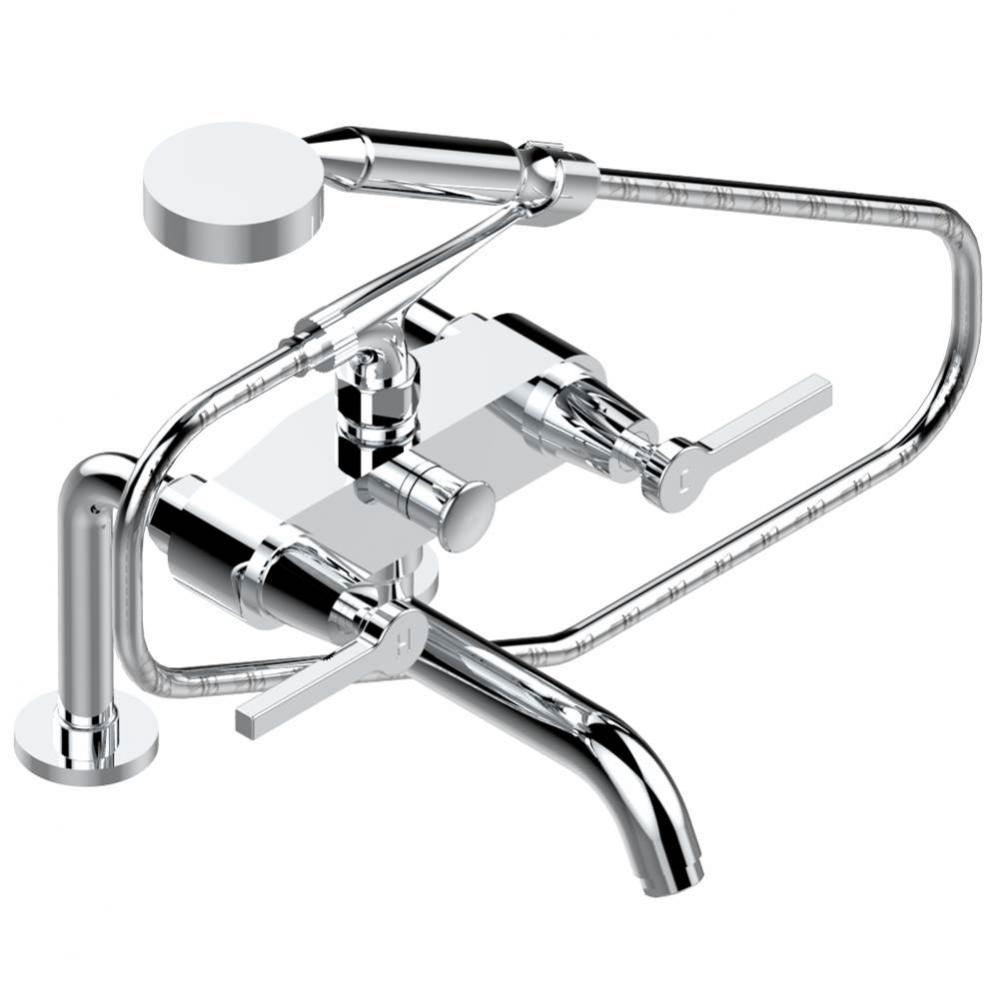 G58-13G/US - Exposed Tub Filler With Cradle Handshower Deck Mounted