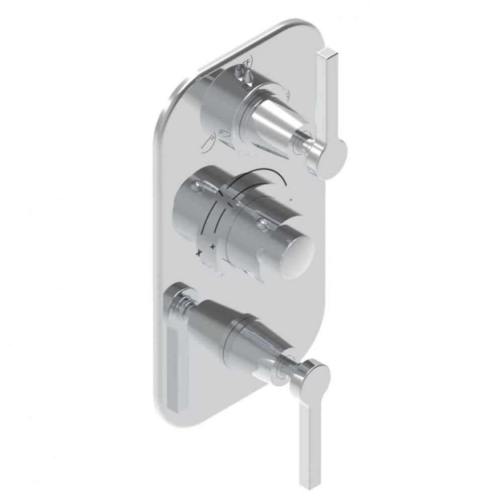 Trim for thg thermostat with 2-way diverter and on/off control, rough part supplied with fixing bo