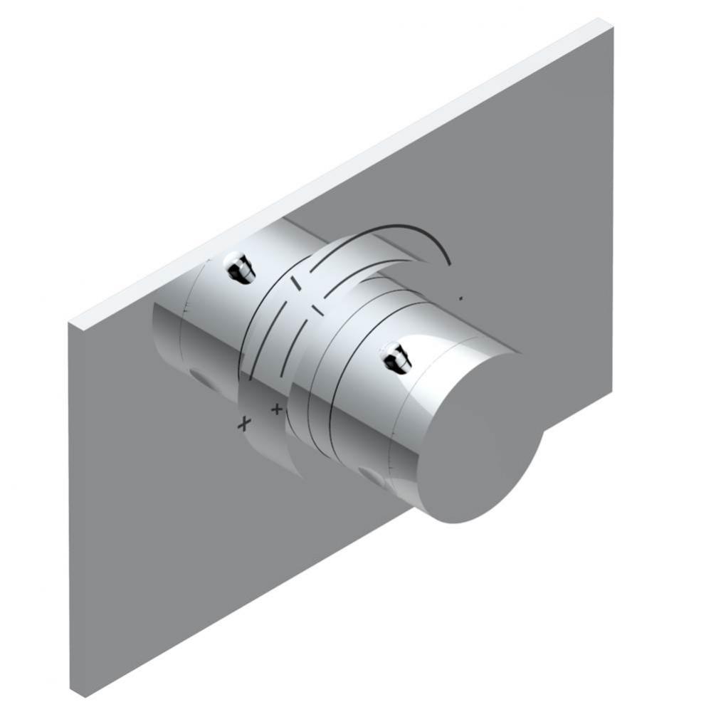 Trim for THG thermostatic valve, rough part supplied with fixing box ref.5 200AE/US