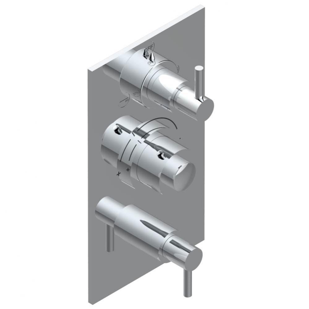 Trim for thg thermostat with 2-way diverter and on/off control, rough part supplied with fixing bo