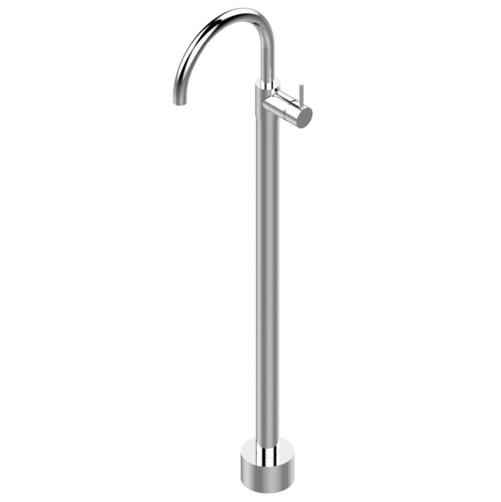 Floor mounted lavatory faucet