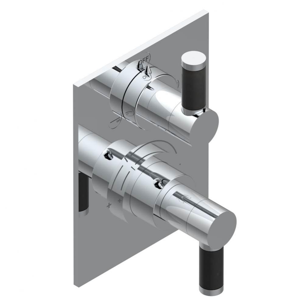 Trim for thg thermostat with 2-way diverter, rough part supplied with fixing box ref. 5 500AE/US