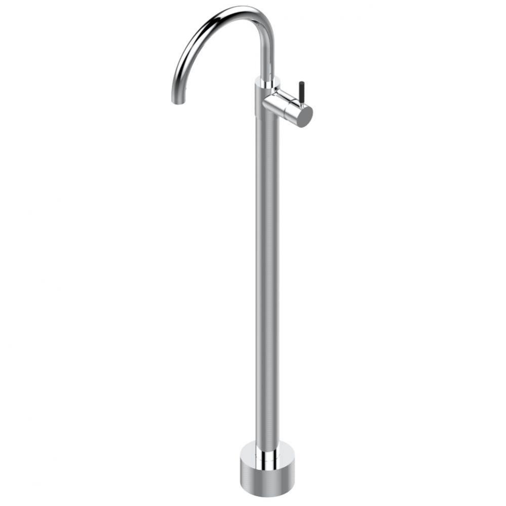 Floor mounted lavatory faucet