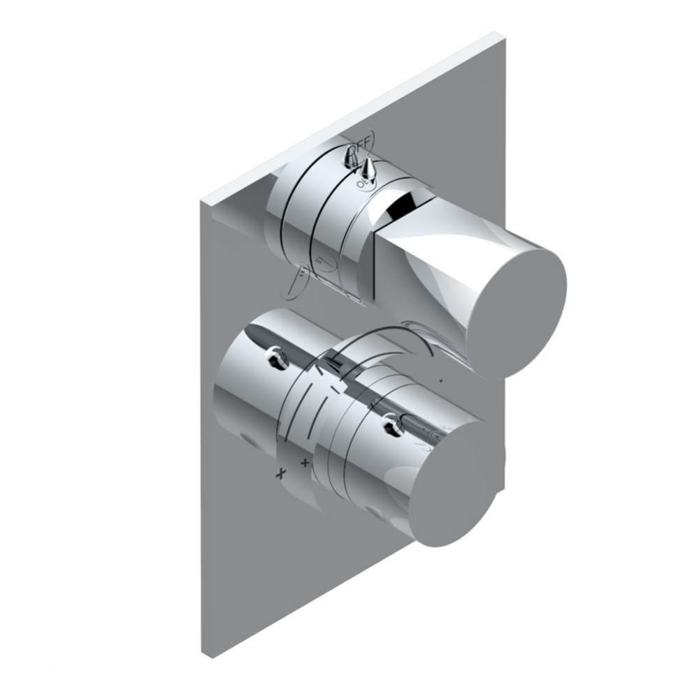 Trim for thg thermostat with 2-way diverter, rough part supplied with fixing box ref. 5 500AE/US