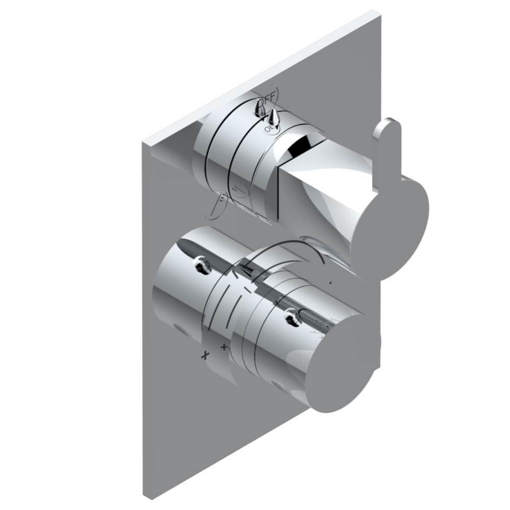 Trim for thg thermostat with 2-way diverter, rough part supplied with fixing box ref. 5 500AE/US