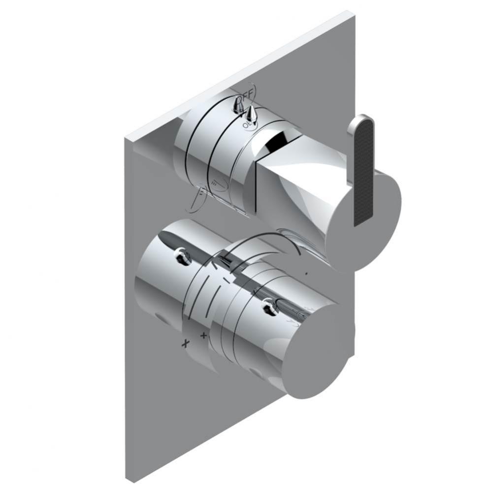 Trim for thg thermostat with 2-way diverter, rough part supplied with fixing box ref. 5 500AE/US