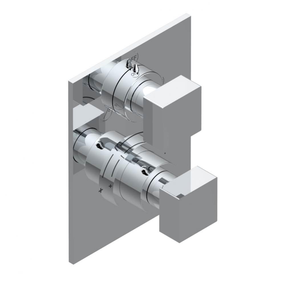 Trim for thg thermostat with 2-way diverter, rough part supplied with fixing box ref. 5 500AE/US