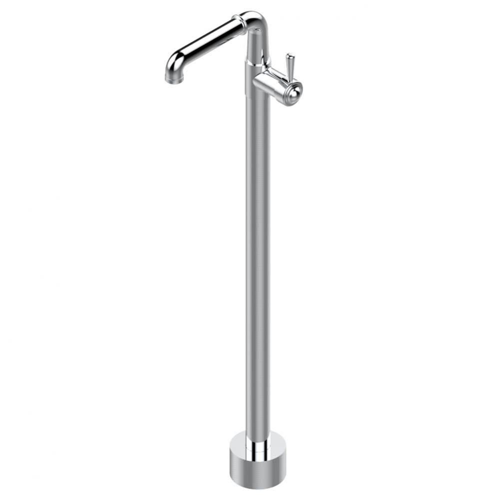 Floor mounted lavatory faucet