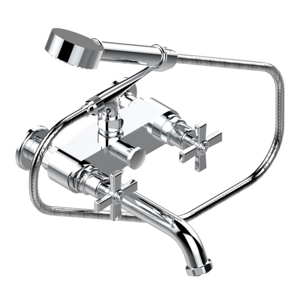 G7C-13B/US - Exposed Tub Filler With Cradle Handshower Wall Mounted