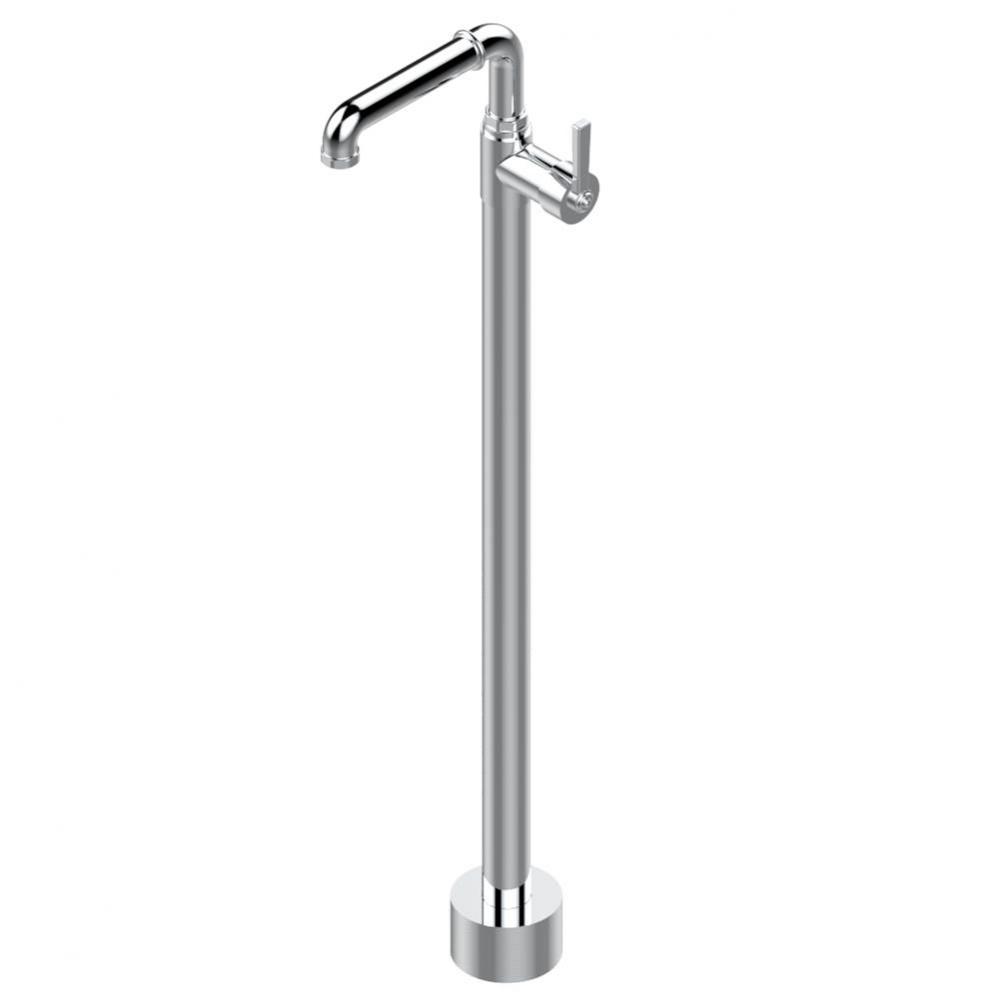 Floor mounted lavatory faucet